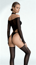 Cut Black Aura - Lingerie Set